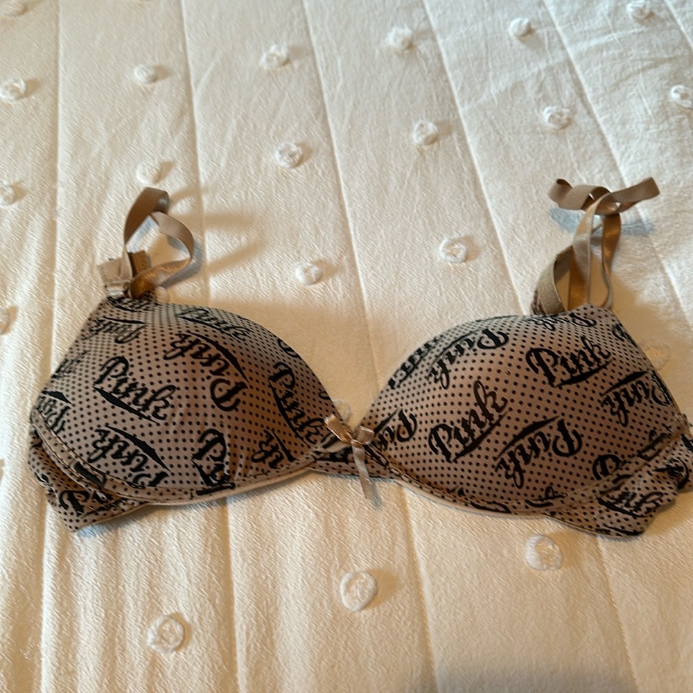 Bra 32B Pink Logo - Picture 1 of 5